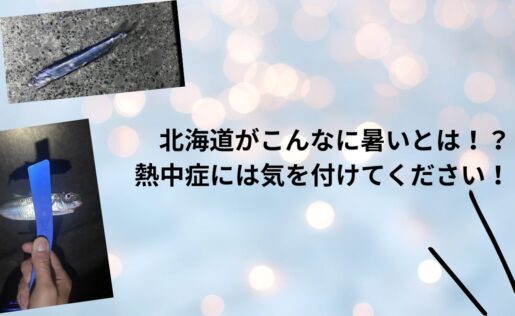 北海道がこんなに暑いとは！？熱中症には気を付けてください！！